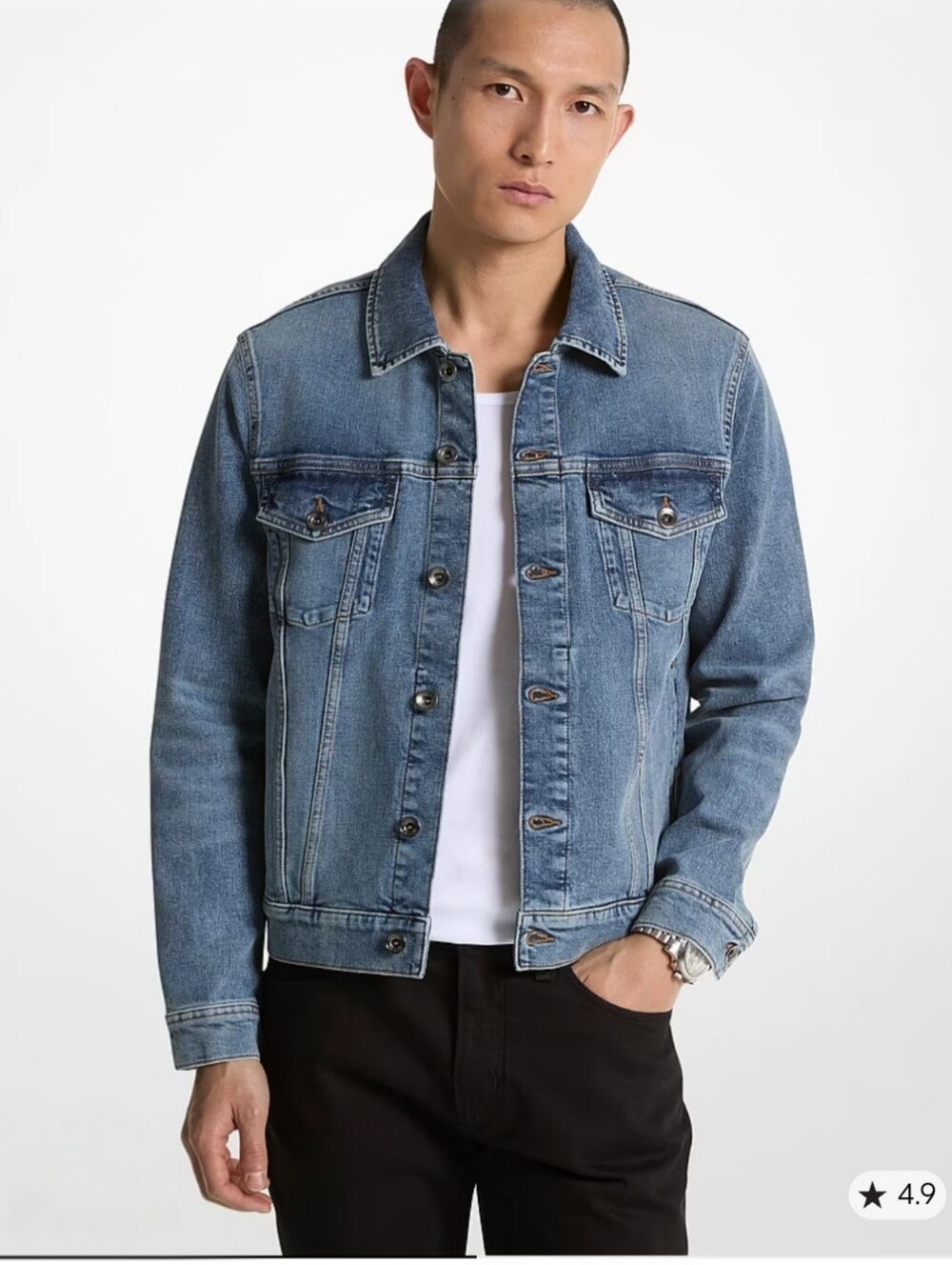 NWT! Michael Kors Trucker Denim Jacket Size Medium